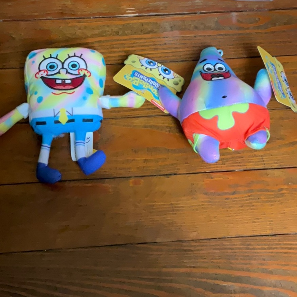 NWT SpongeBob Character Mini Plush Bundle